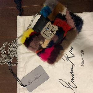 Emm Kuo Multicolor Augustin Fur Crossbody Bag